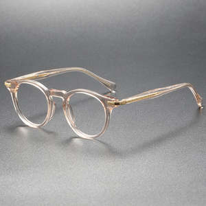 Gafas Ópticas de Metal Retro Cuadradas al por Mayor, Gafas de Titanio Transparentes de Moda para Hombre y Mujer, Lentes de Acetato de Estilo Retro - Product Image 2