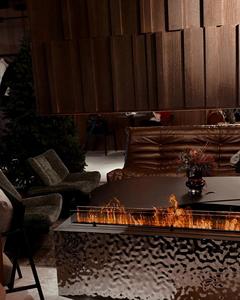 2000mm cheminée à eau effet flamme décor sous Tv 3 vue latérale cheminée à vapeur électrique maison humidificateur intérieur - Product Image 5