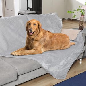 Premium Soft Warm 3 capas Pee Proof Sherpa Fleece Manta para cama - Product Image 5