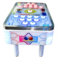 Nouvelle Arrivée Promotion Anglais pour Jeu D'arcade 2 Joueurs Marteau Frapper Vilain LED Machine De Jeu À Monnaie