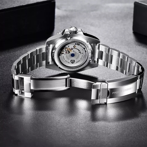 PAGANI DESIGN Reloj Mecánico Automático de Zafiro para Hombre, Accesorio Resistente al Agua, 40MM, Acero Inoxidable, 100M, Novedad, <span class=keywords><strong>GMT</strong></span> - Product Image 4