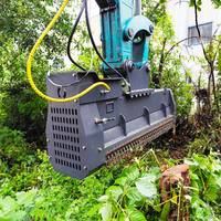 Machines forestières tranchée brosse tranchée pelle arbre bois coupe tranchée hydraulique 1.5m foresterie paillage accessoires