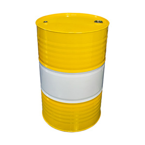 Tambor de acero blanco y amarillo de 200L, directo de fábrica - Product Image 4