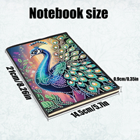 Kit de Diario de Pintura de Diamantes 5D, Set Completo de Manualidades con Diamantes de Imitación, Cuaderno de Arte de Diamantes en Blanco para Proyectos de Arte Hechos a Mano