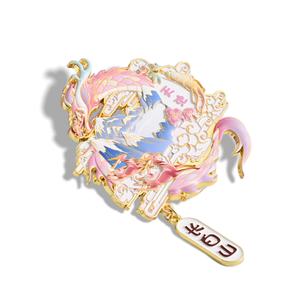 Imanes de nevera metálicos personalizados con diseño de dragón volador, estilo chino, con nombre de ciudad/país, para regalo de recuerdo de sitios turísticos. - Product Image 1