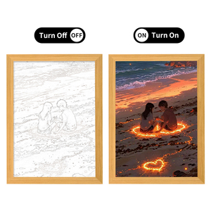 Giảm giá cung cấp tốt nhất-sellerslightweight A4 khung ảnh bán buôn LED ánh sáng bức tranh khung ảnh với ánh sáng LED - Product Image 4