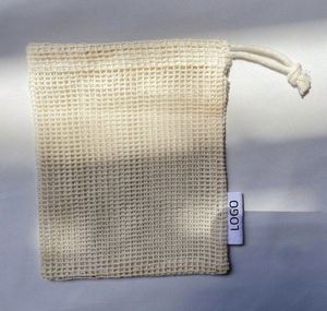 High Quality Underwear Lingerie Fruit Cosmetics Powder Puff Reusable Organic Cotton Mesh <b>Drawstring</b> Bag <b>Pouch</b> Portable Packing - Product Image 3