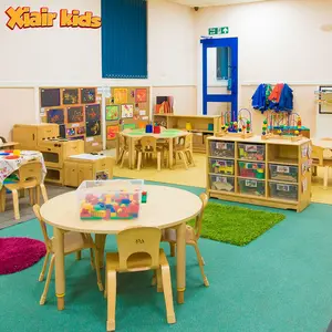 Xiair Custom Kindergarten Design Montessori Creche Preschool Classroom Furniture And Child Reggio Nursery Daycare Furniture Sets