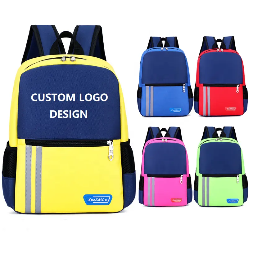 Kindergarten Kids School Bag Custom Logo Printing Primary School Students Breathable Backpack Bag for boys girls