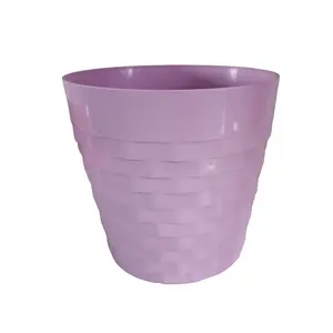 Creative Simple Round Green Plant Fashion multicolor Plastic Flower Plant Pot Planter Minimalist Plastic Home Products