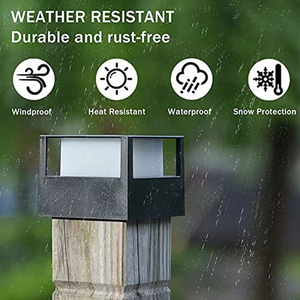 Poste de cerca solar LED Luz de jardín al aire libre Impermeable IP 44 <span class=keywords><strong>Villa</strong></span> Césped puerta solar pilar de luz al aire libre - Product Image 5