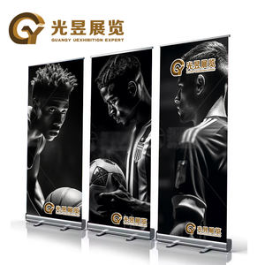 Spanduk tarik atas mewah 4.4kg baru spanduk tampilan ditarik bahan Aloi aluminium promosi dudukan spanduk Gulung - Product Image 4