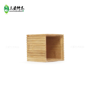 <b>Bamboo</b> cotton swab holder, simple household dental floss cotton swab storage <b>container</b>, dustproof cotton swab box with lid, - Product Image 3