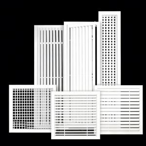 <span class=keywords><strong>Grille</strong></span> en plastique réglable et durable pour sortie d'air conditionné central, cache de <span class=keywords><strong>ventilation</strong></span> de fenêtre, diffuseur de retour d'air, <span class=keywords><strong>ventilation</strong></span> CVC - Product Image 1