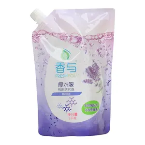 China Suppliers Spouted Stand up pouch bag for laundry liquid detergent