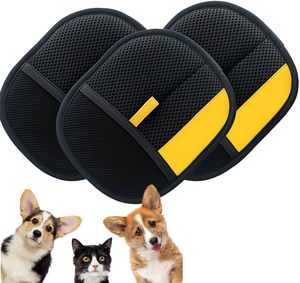 Custom Super Thick <b>Pet</b> Dog Hair Remover Foam Electrostatic Glove <b>Brush</b> Easy Cleaning Portable Long Plush Animal Cat Hair <b>Brush</b> - Product Image 1