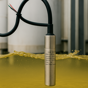 Sensor de Nivel de Temperatura Integrado con Salida de 4-20mA para Tanques de Agua, 0-125, Acero Inoxidable 316L, Precisión del 0.5%FS - Product Image 1