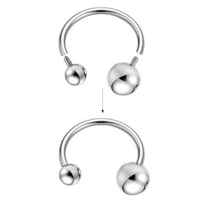 Boucles d'oreilles classiques en titane ASTM-F136 plaqué or G23, bijoux de piercing corporel en titane de qualité implantable, anneau d'oreille - Product Image 2