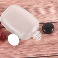 100ml 200ml 250ml 350ml 500ml Mattierte Flachflasche für Getränke, Cold Brew Kaffee, Glasflasche für Saft, Likör und Getränke