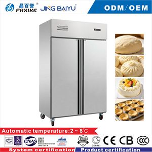 Congélateur vertical commercial 400L 885L en acier inoxydable, sans givre, avec bac d'insertion, équipement de cuisine pour restaurant - Product Image 3