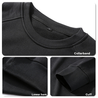 Sweat ras du cou à manches longues de super qualité pour hommes pull en polaire à capuche vierge personnalisable pour la saison d'automne