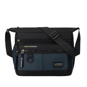 Sac à bandoulière décontracté en nylon géométrique léger, avec poche zippée oblique, confortable pour petit téléphone portable - Product Image 4