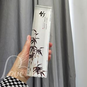 Großhandel Custom Classical <span class=keywords><strong>Chinese</strong></span> <span class=keywords><strong>Glass</strong></span> Brief besch werer Transparent Quader Kristallglas Prisma Brief besch werer - Product Image 3