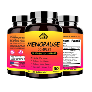 Cápsulas Herbales para la Menopausia OEM para Mujeres Adultas - Equilibrio Hormonal y Alivio de la Menopausia, Promueven la Digestión y la Energía, 60 Unidades - Product Image 2