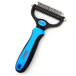 Pet Grooming Brush For Cats 2 Sides Dematting Tool For Dogs Cat Pets Grooming Brush Slicker Brush Remove Dog Hairs Pet Comb