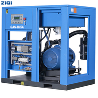 La Technologie allemande Industrielle 15 Kw 20 Hp 100 Cfm 220V 380V 400V Rotary Vis Compresseur D'air Avec Variateur de Fréquence