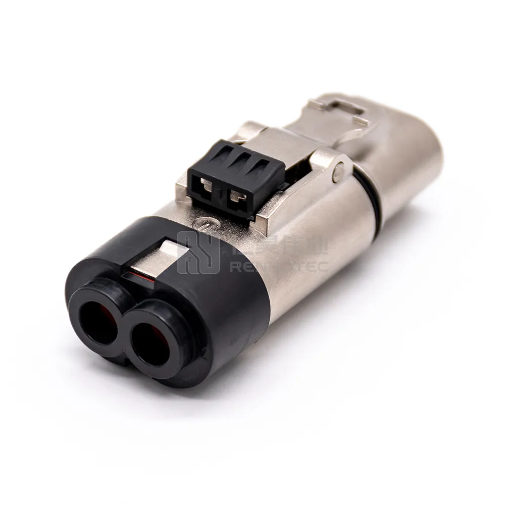 2.5mm2 4mm2 6mm2 10mm2 केबल के लिए EV 60A के लिए कम करंट के साथ HVIL 2pin IP67B मेटल कनेक्टर