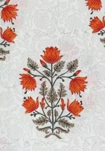 Siêu Mềm Sang Trọng Hoa Màu Cam Trắng 100% Cao Cấp Bông Khăn Trải Giường Thoáng Khí Vua Kích Thước Bộ Đồ Giường Phong Cách Nhiệt đới Sang Trọng Bộ Đồ Giường - Product Image 5