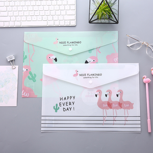 Personnaliser les enveloppes de bureau PP A4 sacs de classement dossiers de documents avec bouton-pression pour l'organisation d'outils de papeterie de documents - Product Image 3