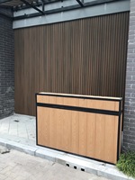Panneaux muraux décoratifs en bois et plastique, lot de 10 pièces, d-extrusion WPC, grand panneau mural