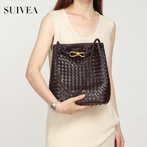 Wholesale women’s handbag brands: stylish and elegant hand-woven handbags, new bucket bags, and casual crossbody bags - Product Image 1
