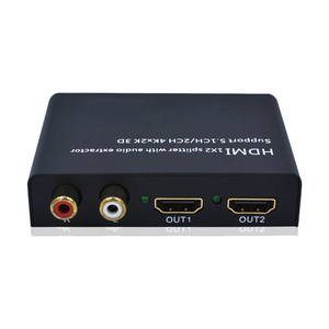 HDTV 1x2 Splitter mit <span class=keywords><strong>Audio</strong></span>-Extraktor, 1080p, 4Kx2K, 3D-Unterstützung, optischer <span class=keywords><strong>RCA</strong></span>-Ausgang für TV-Box, DVD, Laptop, Xbox, PS4 - Product Image 3