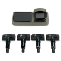 Écran solaire intégré Capteur TPMS universel numérique Système de surveillance de la pression des pneus à 4 capteurs avec écran LCD pour voitures