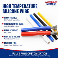 Câble flexible multibrin basse tension haute température en caoutchouc silicone AWG 8 10 12 14 16 18 70mm²