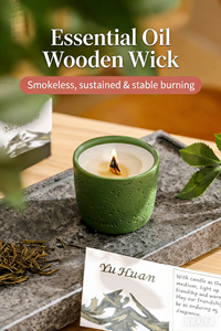 Bougie parfumée Tundra Islandaise en cire de soja écologique avec mèche en bois, artisanale de luxe, décoration d'intérieur, coffret cadeau longue durée - Product Image 6