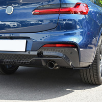Difusor de Parachoques Trasero Negro Brillante para BMW X4 G02 M Sport 2018-2021, Alerón Lateral, Splitter, Kits de Carrocería