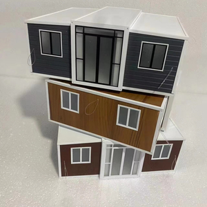 Container <span class=keywords><strong>in</strong></span> Acciaio Standard da 20 piedi, 3 Camere da Letto, 2 Piani, Estensione Espandibile 3D, Edificio per Uffici, Monolocale <span class=keywords><strong>in</strong></span> <span class=keywords><strong>Vendita</strong></span> per Villaggi - Product Image 1