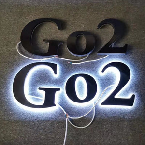 Ngoài Trời <span class=keywords><strong>Led</strong></span> <span class=keywords><strong>Light</strong></span> 3d Thư Acrylic Thép Không Gỉ Kim Loại Biển Ánh Sáng Lên Chữ 3d Logo - Product Image 5