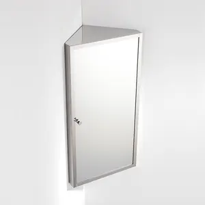 Multifunzione Angolo di Monili Specchio Montaggio A Parete A Specchio In Acciaio Inox Mobili Da Bagno 7041