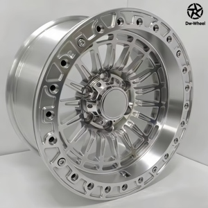 Jantes forgées DW 17 18 19 <span class=keywords><strong>20</strong></span> pouces, jantes Beadlock argentées, 6/8 goujons, 6x139.7, jantes tout-terrain forgées pour GMC Serria 1500 Ford F250 - Product Image 4