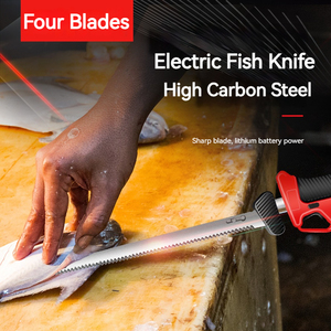 Factory Replacement Battery-Powered Meat Cleaver Bread <b>Knife</b> Lithium Cordless <b>Fish</b> Fillet YUD-001 Manual Bread Cutter Lemon and - Product Image 4