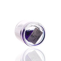 Flacon pulvérisateur vide de haute qualité 50 ml Cylindre à paroi épaisse en verre transparent Flacon de parfum avec bouchon doré et boîte personnalisée