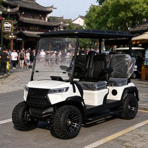 Carrito de Golf Todoterreno de 4 Plazas con Color Personalizable, Buggy de Golf Eléctrico de Litio con Suspensión Independiente y Pantalla Grande con Audio - Product Image 1