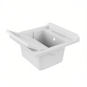 Lavabo de Polipropileno de 60 x 50 cm con Superficie Superior y Orificio de Drenaje para Uso en Exteriores - Product Image 3