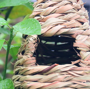 批发草鸟小屋手工编织草鸟屋户外挂草雀鸟巢 - Product Image 5