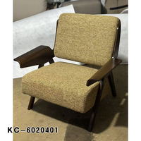 Fauteuil d'appoint moderne rétro, sensation de luxe haut de gamme, tissu rembourré, fauteuil de détente pour salon, balcon, chambre et villa